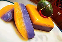南瓜紫薯糕的做法