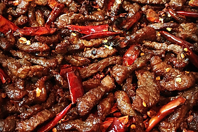 干煸麻辣牛肉条