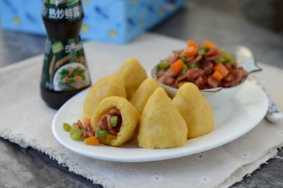 培根蔬菜丁小窝头