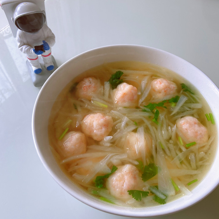 宝宝最爱：虾丸白萝卜汤的做法