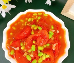 #唯有美食最粽要#毛豆烧番茄的做法