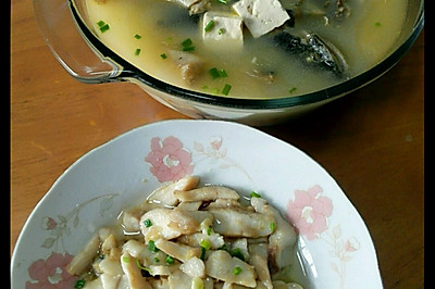 财鱼两吃-鱼头豆腐汤&滑鱼片