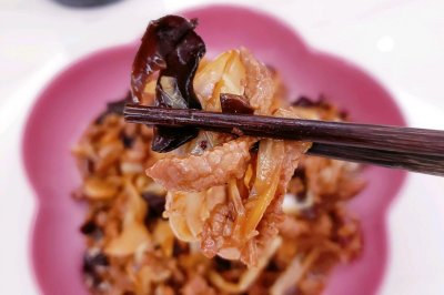 下饭菜～大白菜炒肉丝