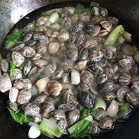 小白菜炖红岛蛤蜊的做法图解6