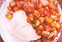 简易版土豆红烧肉盖饭的做法