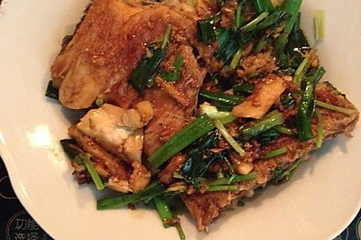 香煎大头鱼骨