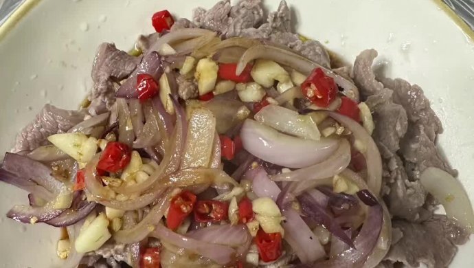 白灼牛肉 营养健康
