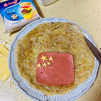 献礼祖国70周年华诞-芝士火腿鸡蛋手抓饼的做法图解10