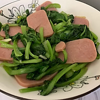 火腿鸡毛菜的做法图解8