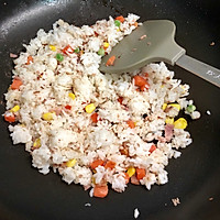 培根时蔬米饭鸡蛋卷的做法图解7