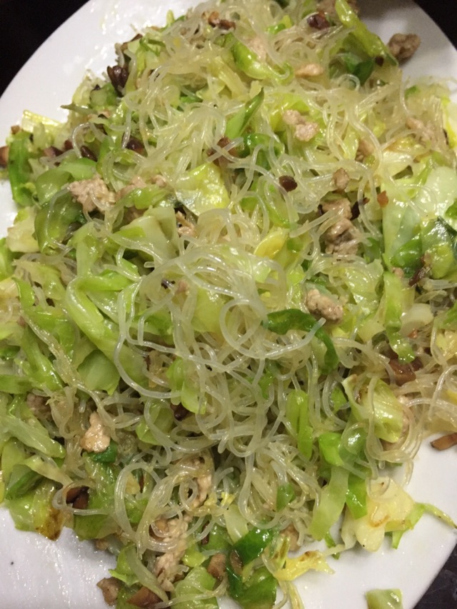 蚝油粉丝包心菜