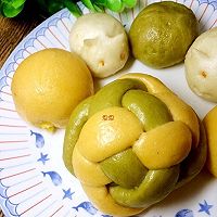 三色奶黄包的做法图解20