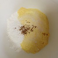 芹菜叶玉米饼的做法图解4