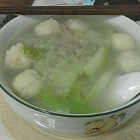 出水清燕-墨鱼丸白菜肉燕丝的做法图解7