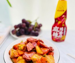#豪吉川香美味#麻辣土豆烧牛肉的做法