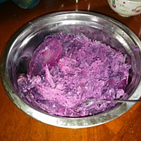 紫薯夹心马拉糕的做法图解3