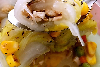 香菇豆腐虾仁黄金卷
