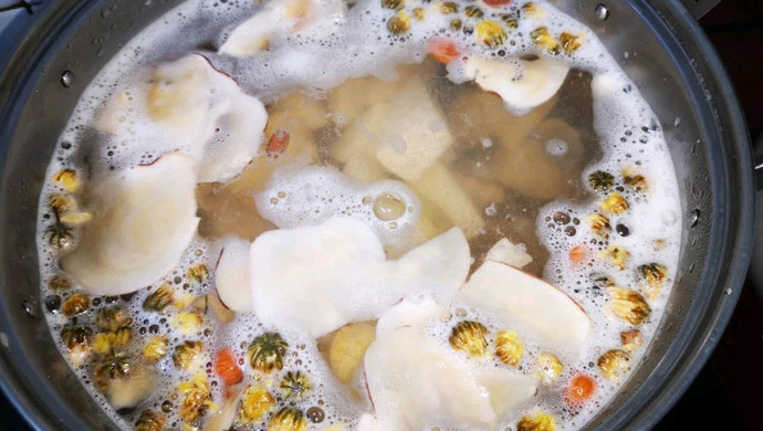 自制菊花雪梨茶