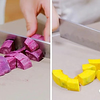 脆皮紫薯南瓜饼【宝宝辅食】的做法图解2