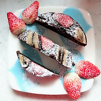 香蕉草莓巧克力蛋糕条#优思明恋恋冬日，我要稳稳的爱#的做法图解10