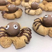 #安佳万圣烘焙奇妙夜#蜘蛛曲奇的做法图解8