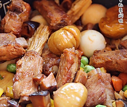 排骨板栗糯米焖饭￨地表最强最好吃的做法