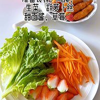 #节日美味就这么简单#10分钟营养早餐，鸡柳蔬菜卷饼的做法图解1