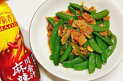 麻辣培根炒甜豆角