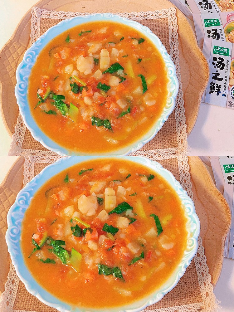 小时候的味道！西红柿土豆疙瘩汤的做法