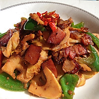 #餐桌上的春日限定#懒人肉菜，腊肉炒春笋的做法图解10