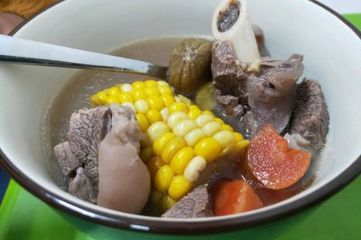 板栗胡萝卜玉米羊肉汤