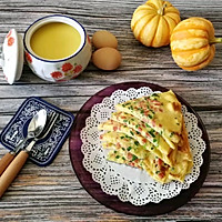 电饼铛早餐食谱，香葱火腿鸡蛋饼的做法图解8