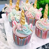 【美食魔法】独角兽北海道戚风杯子蛋糕的做法图解36