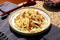 快手小炒-萝卜丝炒腊肠的做法