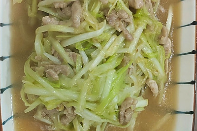 韭黄炒肉丝