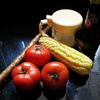 番茄山药玉米粒的做法图解1