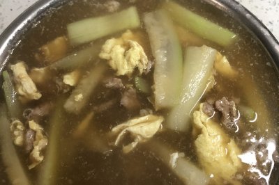 葫子鸡蛋肉丝汤