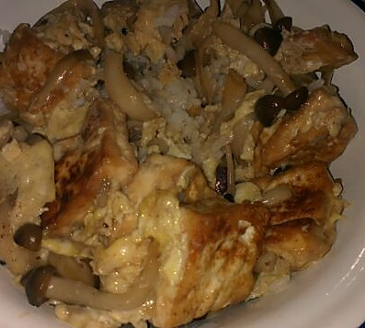 蟹腿菇滑蛋煎豆腐