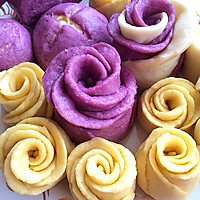 玫瑰紫薯馒头的做法图解10