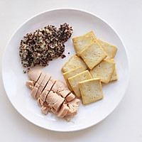 煎豆腐鸡肉黎麦沙拉的做法图解3