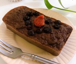 巧克力脆皮燕麦蛋糕｜健康烘焙的做法