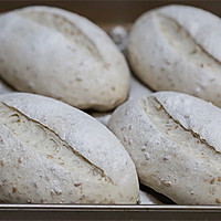 波兰种亚麻籽无糖主食面包欧包的做法图解19