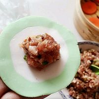 翡翠白菜蒸饺#维达与你传承年味#的做法图解6