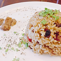 松茸卤肉香肠蛋炒饭的做法图解6