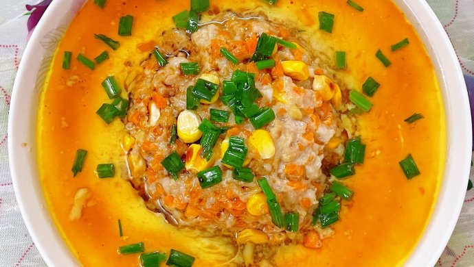 肉饼蒸蛋