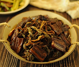 菜苔干炖五花肉的做法