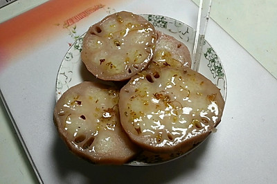 红糖糯米桂花藕