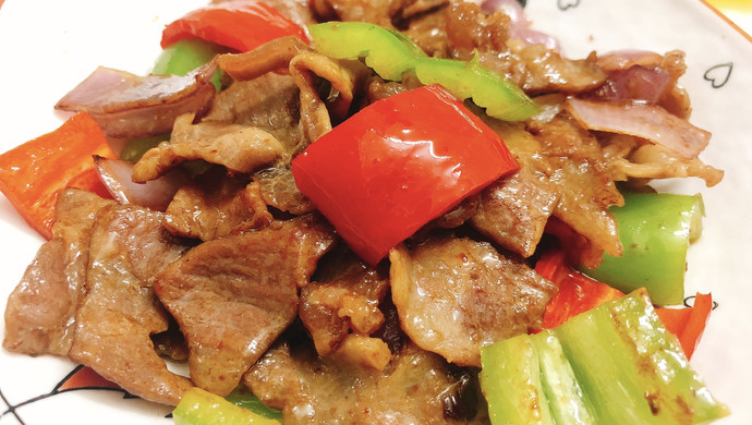 双椒炒牛肉
