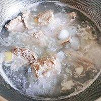 虫草花排骨汤+红豆年糕+藜麦紫薯饭的做法图解2