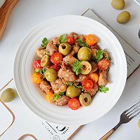 西班牙大青橄榄番茄烩鸡的做法图解10